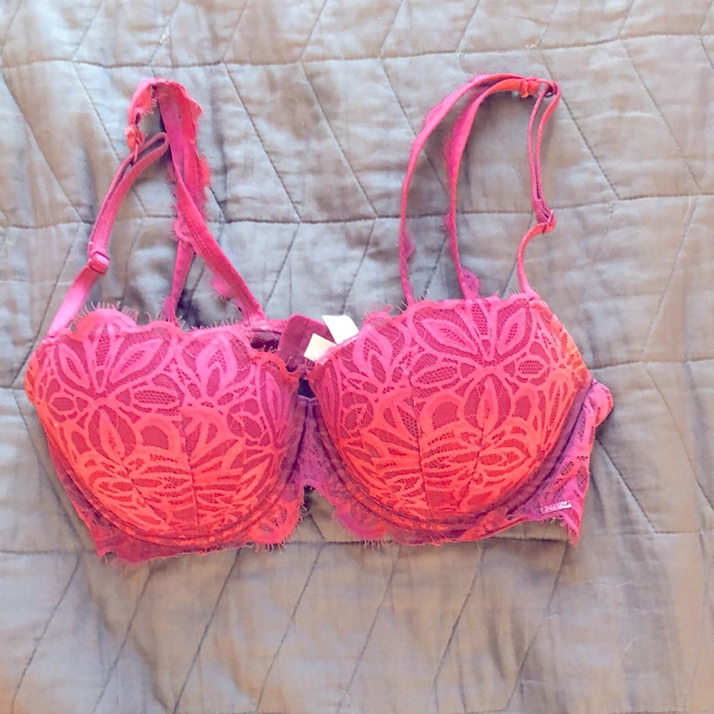 Pink Victoria Secret Push Up Bra